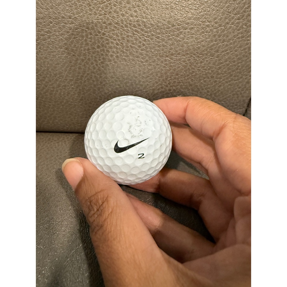 Nike Tour Accuracy TW Tiger Woods Golf Ball White Number 2 Swoosh Logo